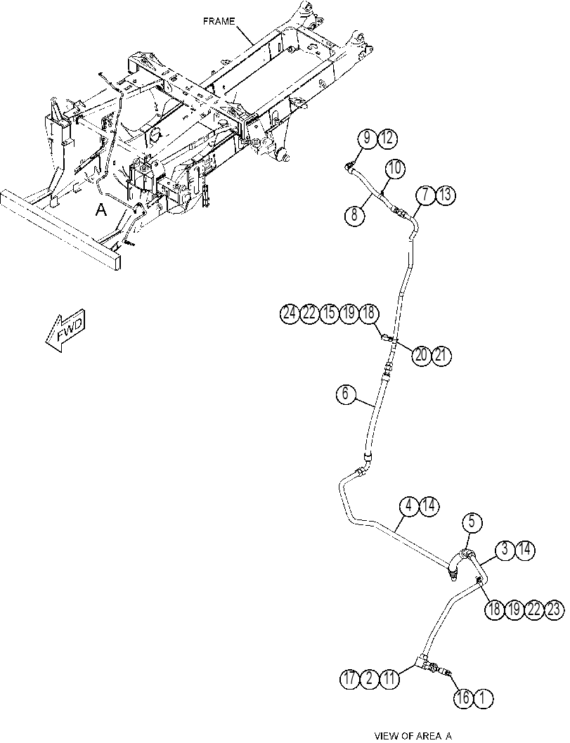 Трубопроводы смазки 4401851 CAT