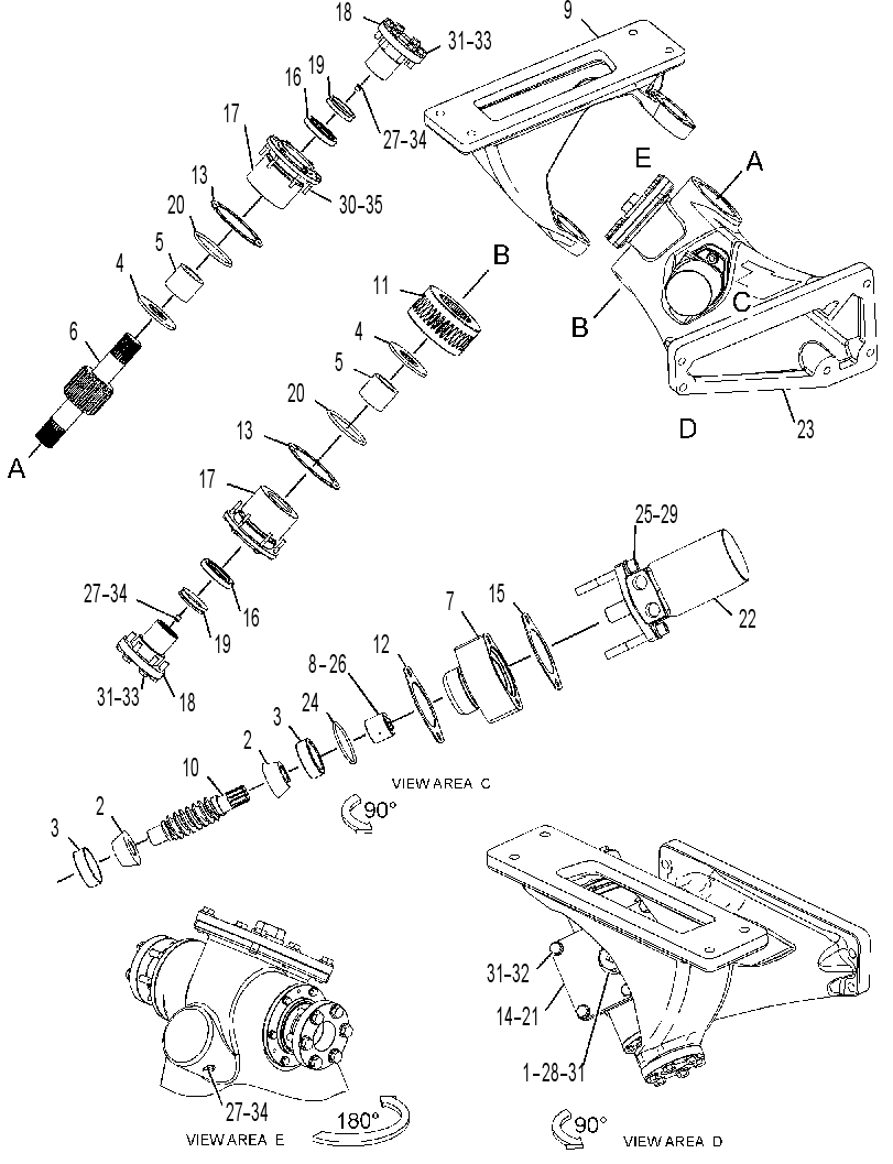 HINGE & MOTOR GP-LADDER 3596795 CAT