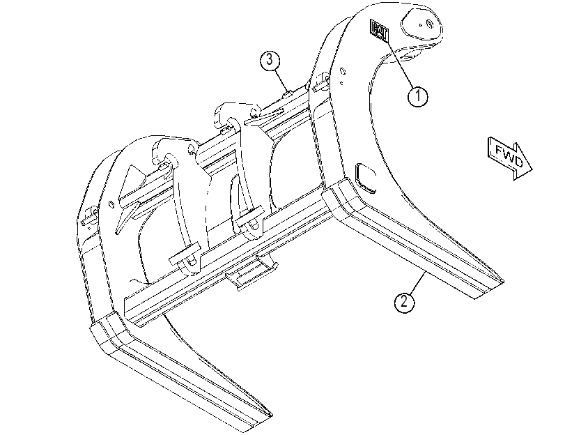 FORK GP-LOG 3992729 CAT