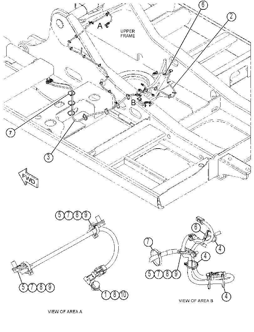 Проводка шасси 3886832 CAT