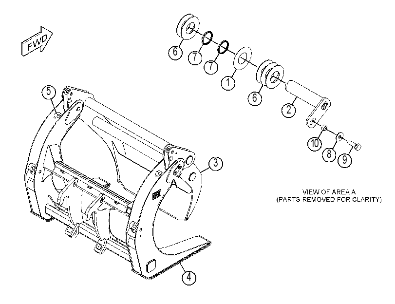 FORK GP-LOG 4552370 CAT