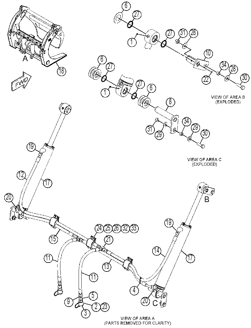 FORK GP-LOG 3992727 CAT