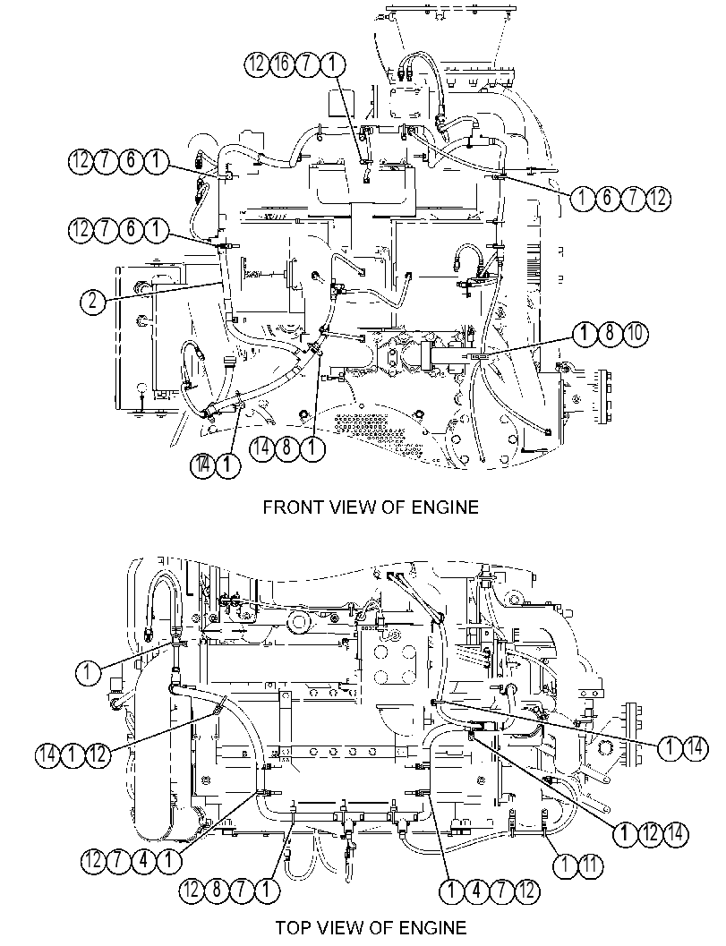 Проводка двигателя 4158105 CAT