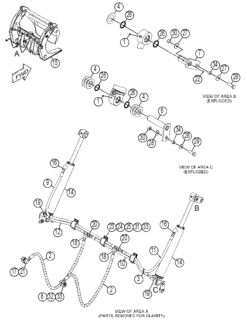 FORK GP-LOG 3992730 CAT