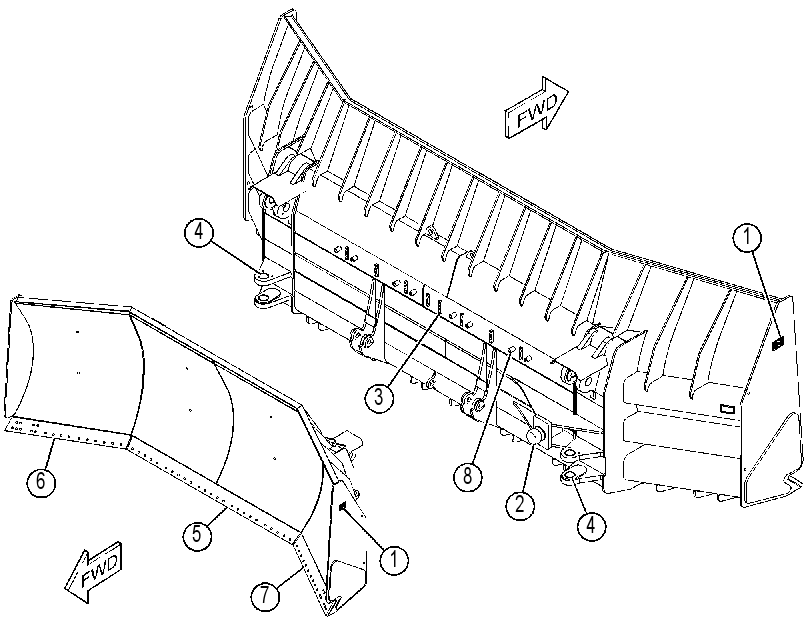 BLADE AS-UNIVERSAL 3853443 CAT