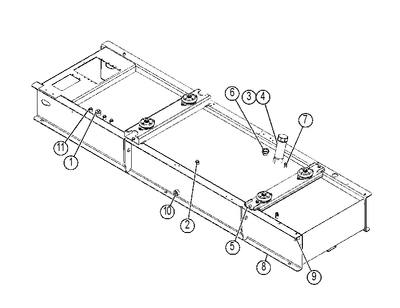 Основание двигателя и генератора 4530530 CAT