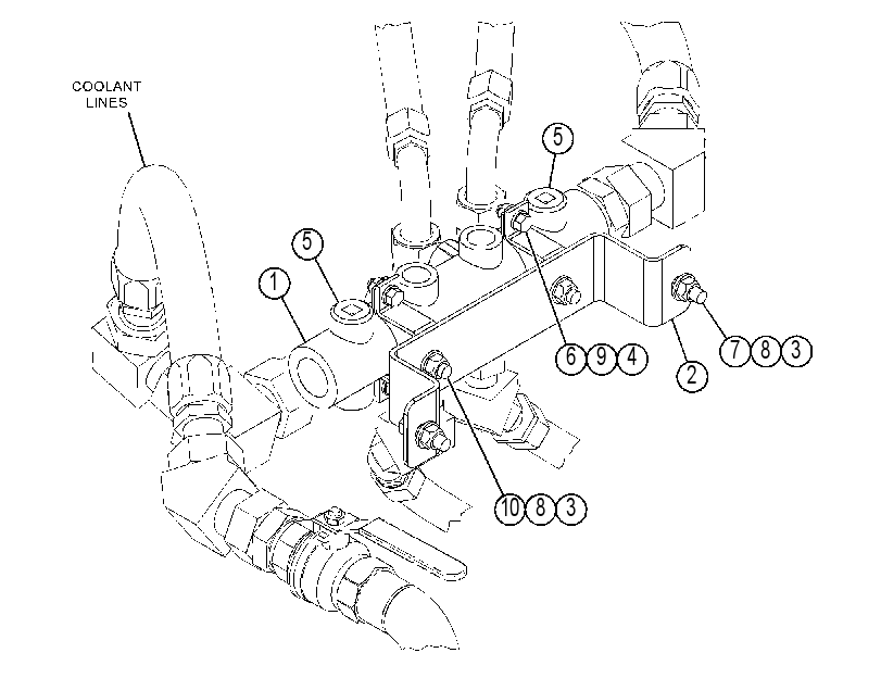 MANIFOLD & MTG GP-FUEL 4205549 CAT