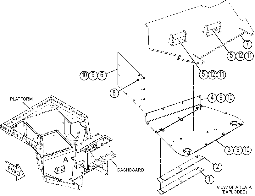 PLATFORM GP-CAB 3855492 CAT