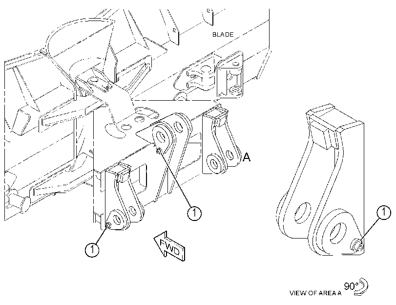 MOUNTING GP-BLADE 4443899 CAT