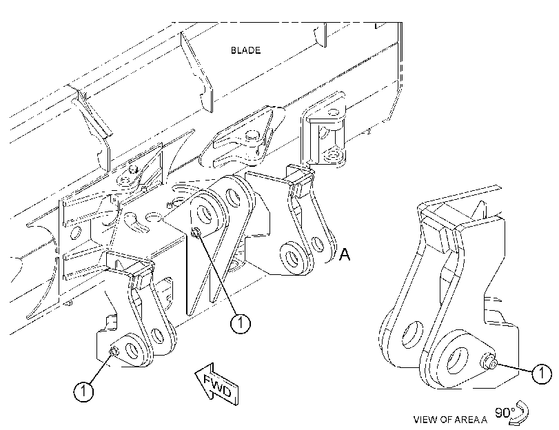 MOUNTING GP-BLADE 4443898 CAT