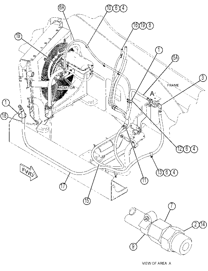 Трубопроводы гидравлические 4419711 CAT