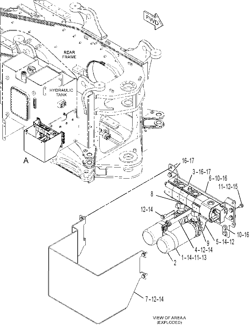 PUMP & MTG GP-AXLE OIL COOLER 3475173 CAT