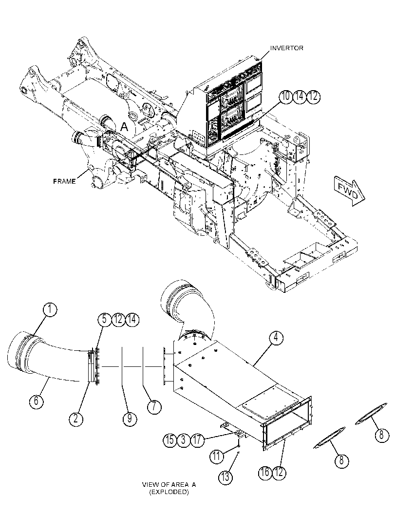 DUCT GP-AIR COOLING 4250980 CAT