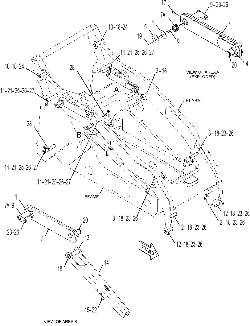 PIN & LINK GP-LIFT ARM 2582799 CAT