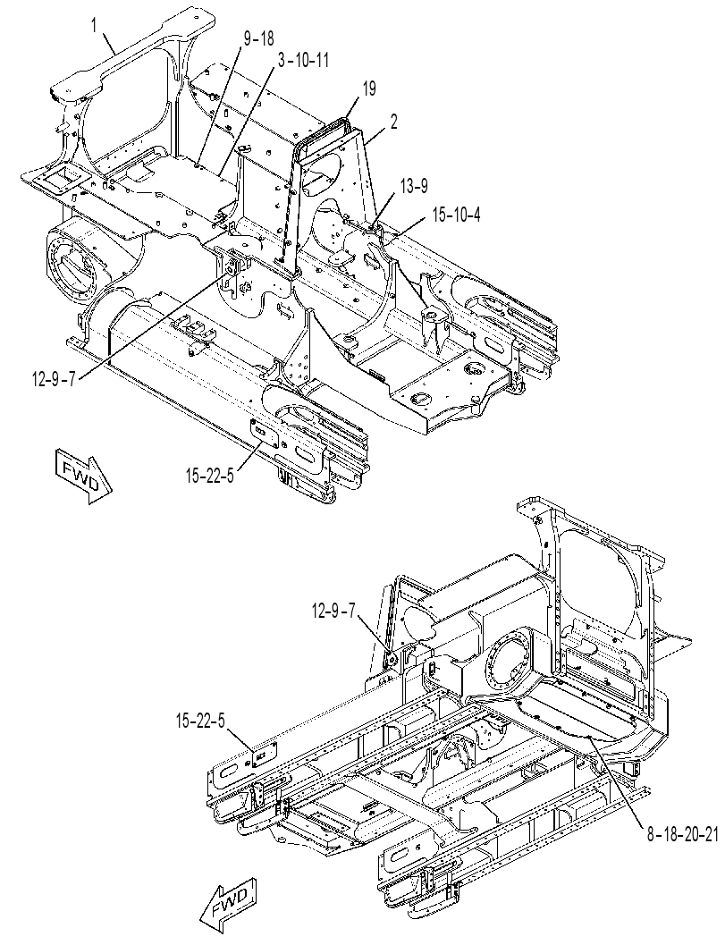 Рама 2447400 CAT