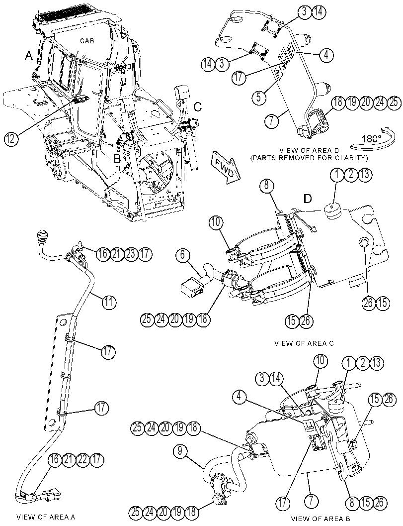 Проводка шасси 4519955 CAT