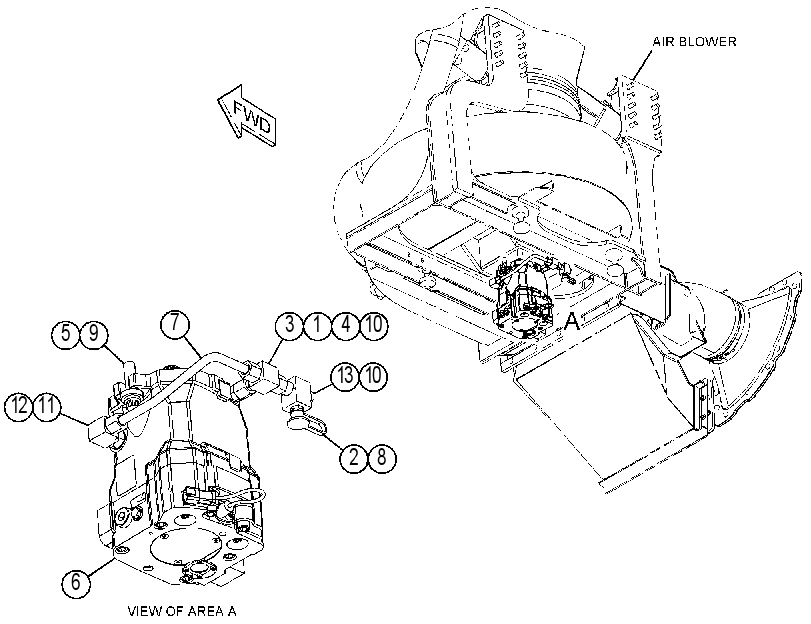 MOTOR GP-BLOWER 3676220 CAT