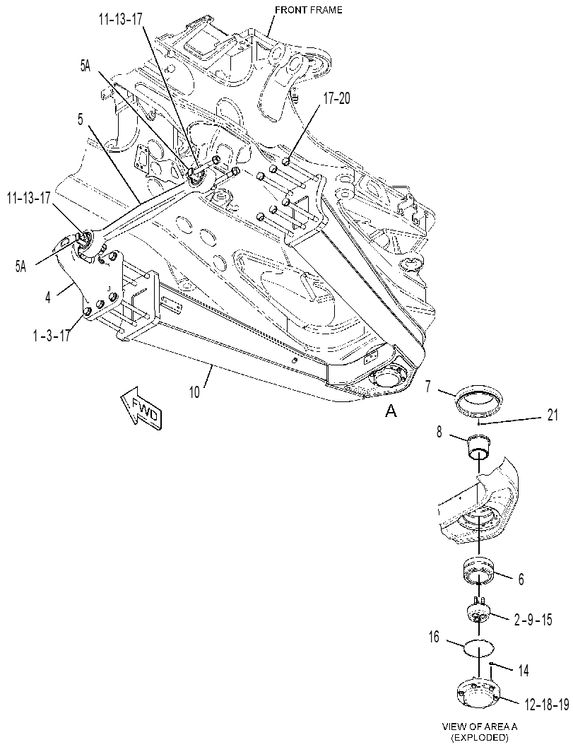 FRAME GP-FRONT SUSPENSION 3397710 CAT