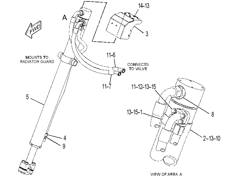 CYLINDER & LINES GP-LIFT 3824273 CAT