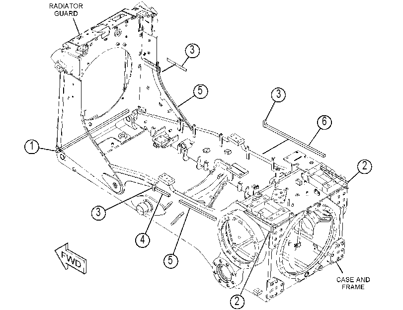 CASE & FRAME AS 4316597 CAT