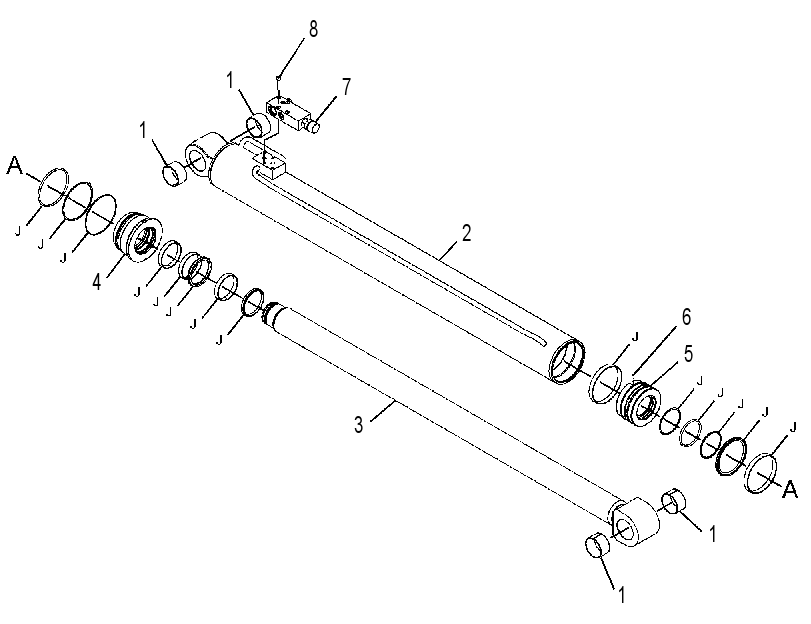 CYLINDER & VALVE GP-BOOM 3565855 CAT