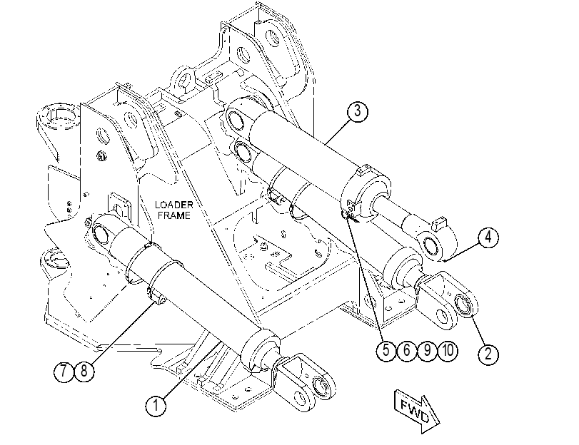 CYLINDER GP-LIFT & TILT 3905901 CAT