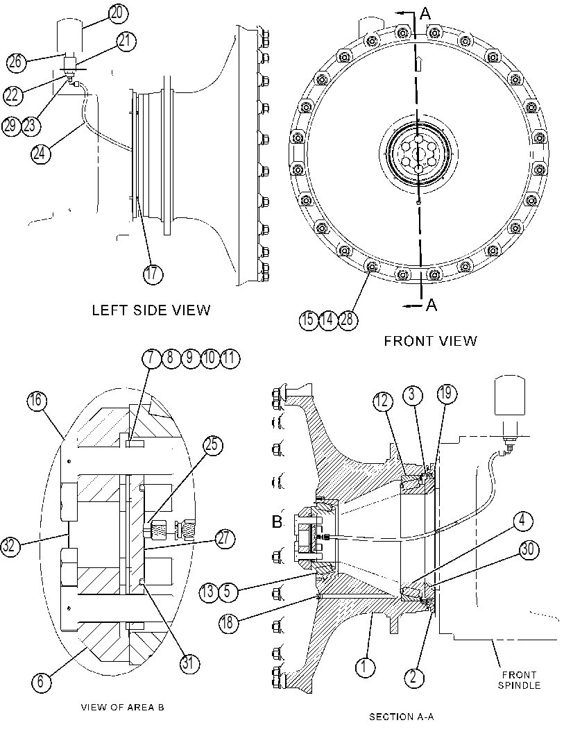 WHEEL GP-FRONT 4323617 CAT