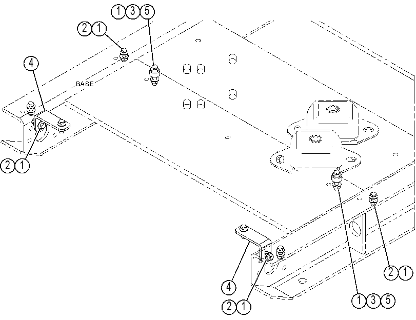 MOUNTING GP-GENERATOR BASE 4571250 CAT