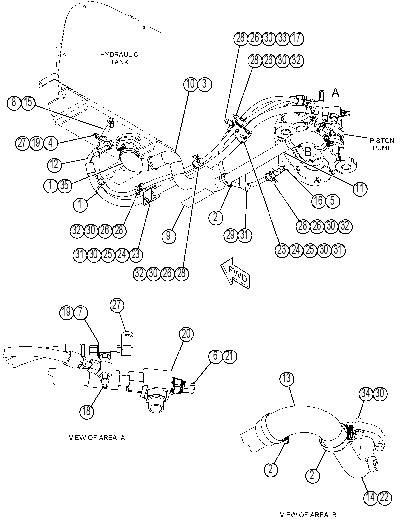 LINES GP-HYDRAULIC PUMP 4525539 CAT