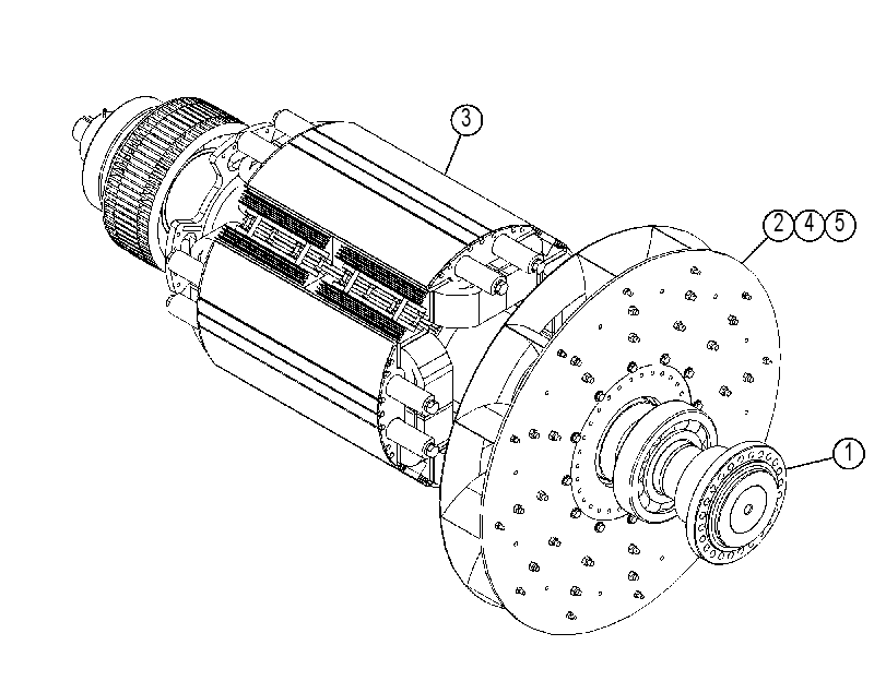 Ротор генератора 3524162 CAT