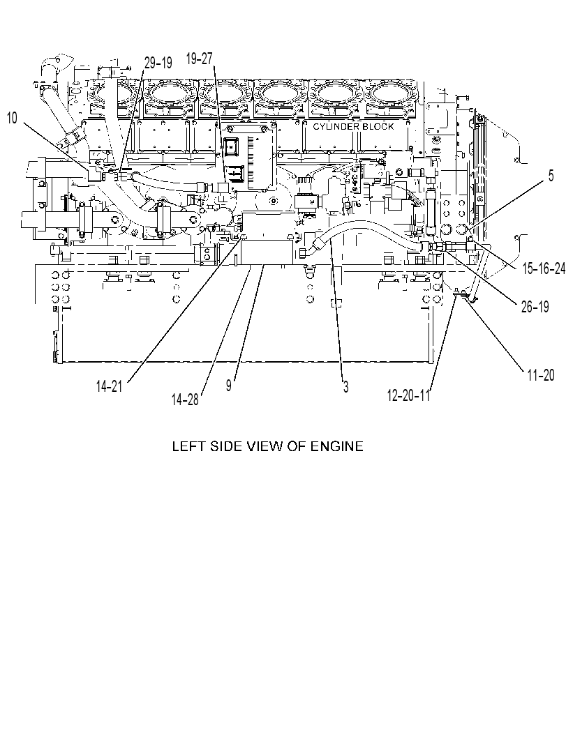 LINES GP-JACKET WATER HEATER 3820376 CAT