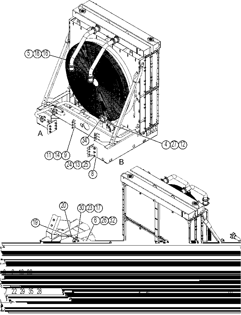 Радиатор 4239094 CAT