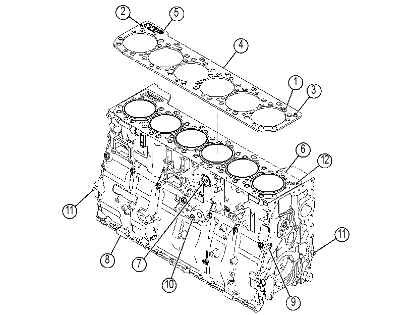Блок цилиндров 3921755 CAT