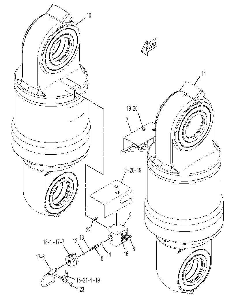 SUSPENSION AR-REAR 2898618 CAT