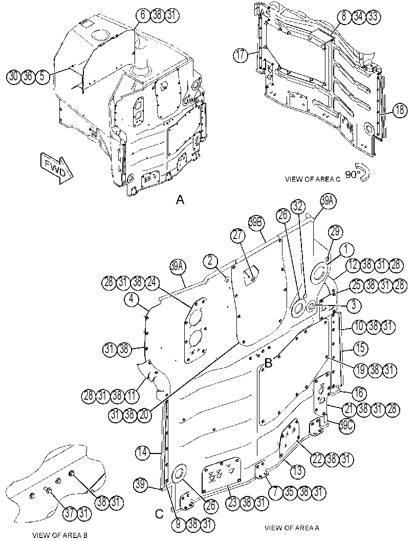 BAFFLE GP-RADIATOR 3781910 CAT