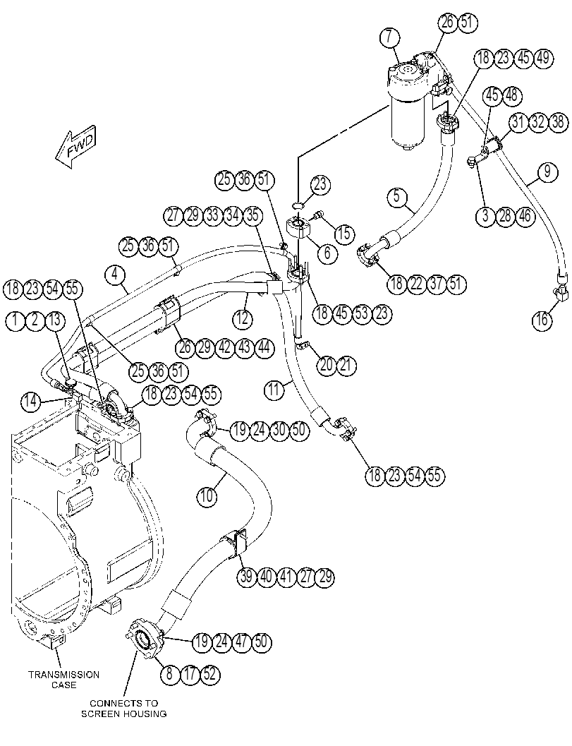 FILTER & LINES GP-TRANSMISSION 4646952 CAT