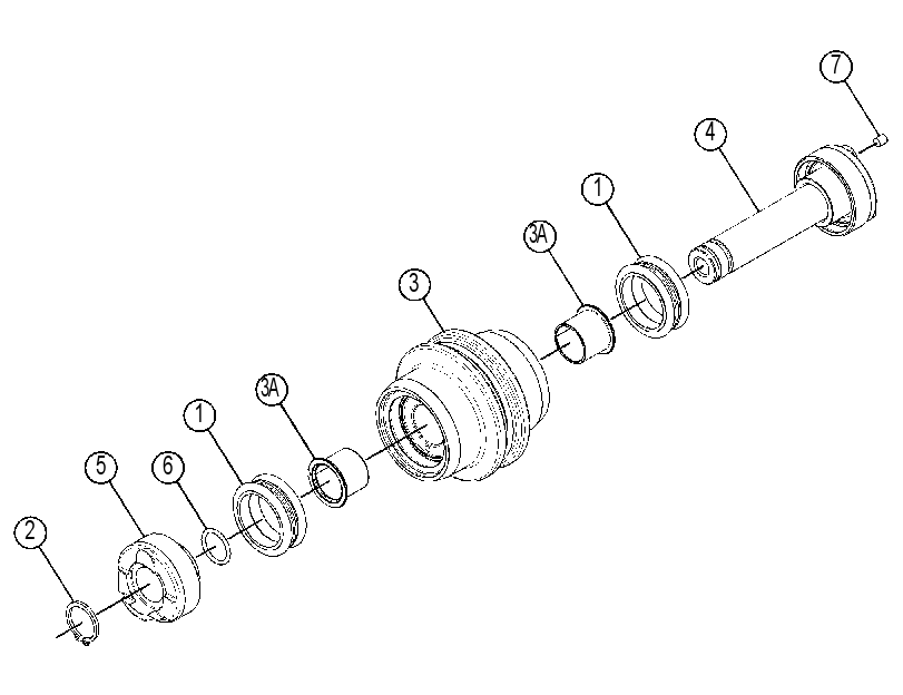 ROLLER GP-TRACK-CENTER FLANGE 4220863 CAT