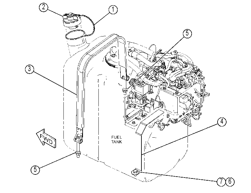 MOUNTING GP-DEF TANK 4336282 CAT