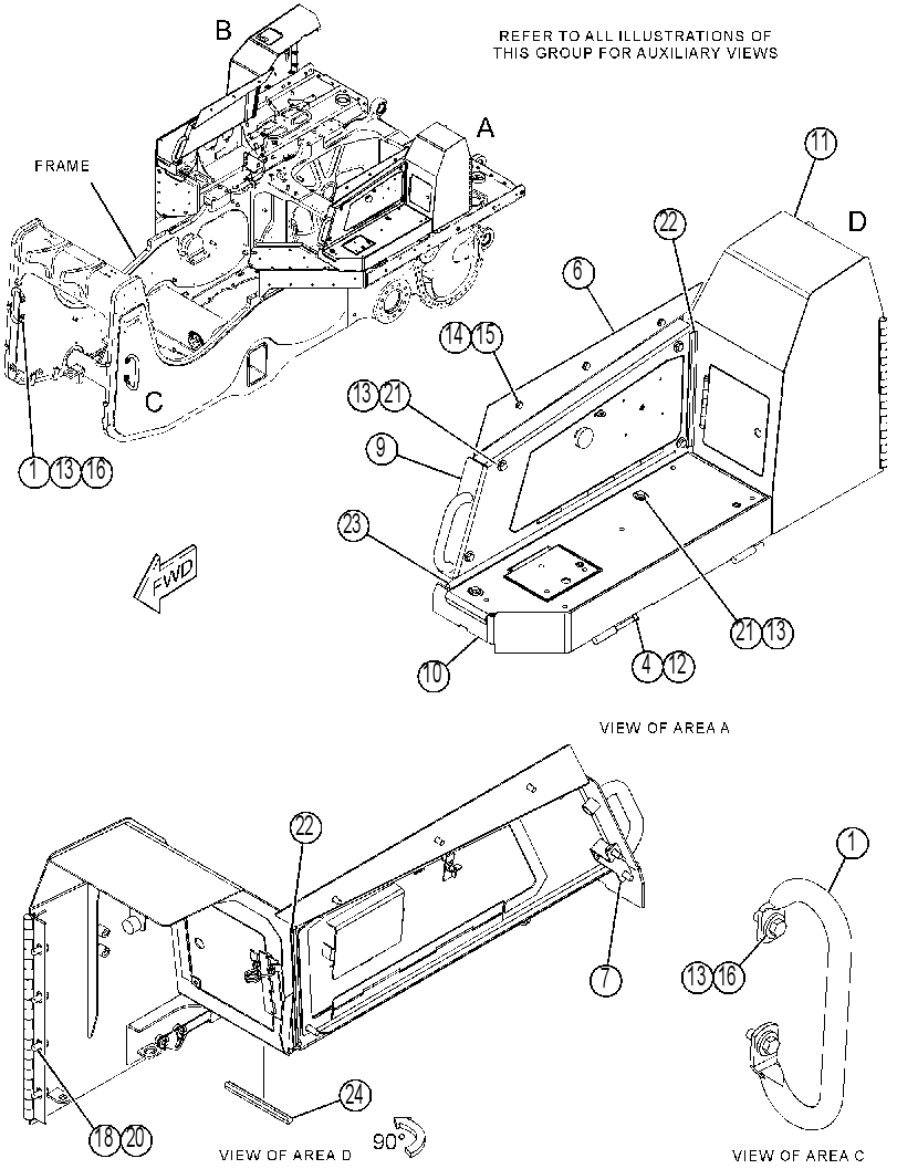 ENCLOSURE GP-FENDER 3983554 CAT