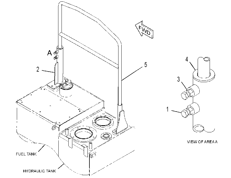 Поручень 3635322 CAT