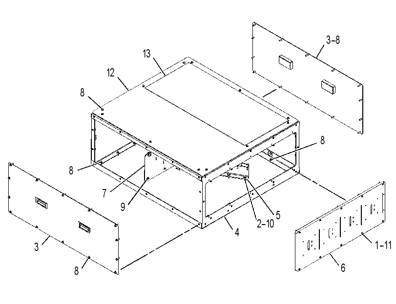 SUPPORT GP-GENERATOR BOX 3626023 CAT