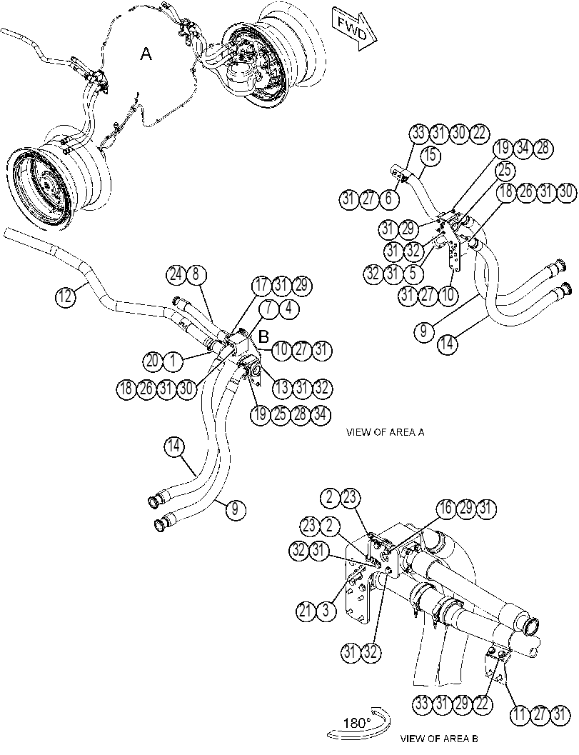 LINES GP-BRAKE COOLING 4391204 CAT