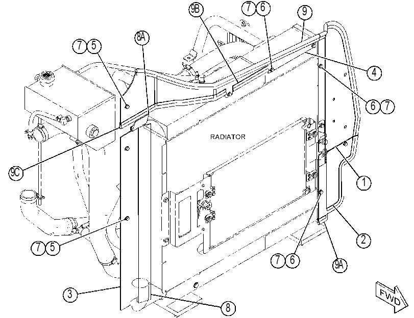 PLATE & SEAL GP-RADIATOR 4236276 CAT