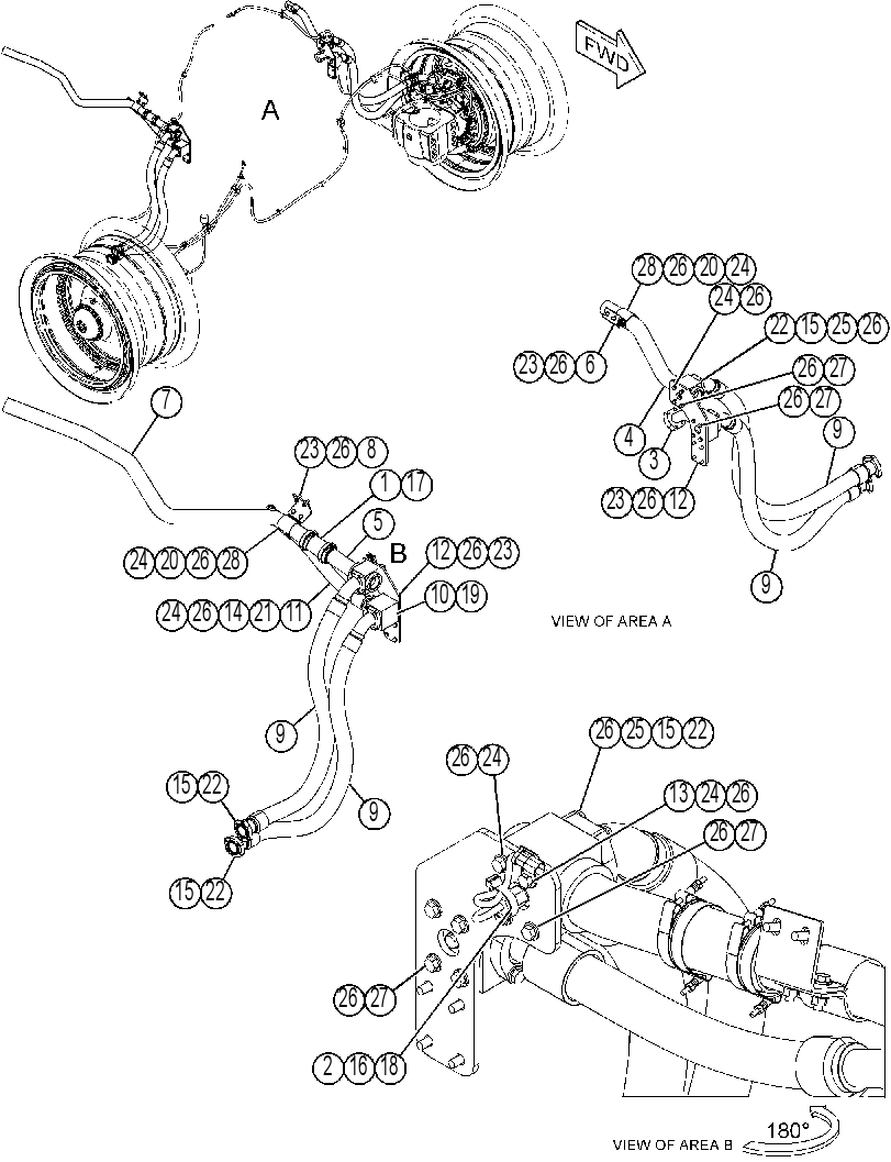 LINES GP-BRAKE COOLING 4391203 CAT