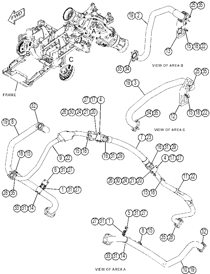 LINES GP-BRAKE COOLING 4391210 CAT