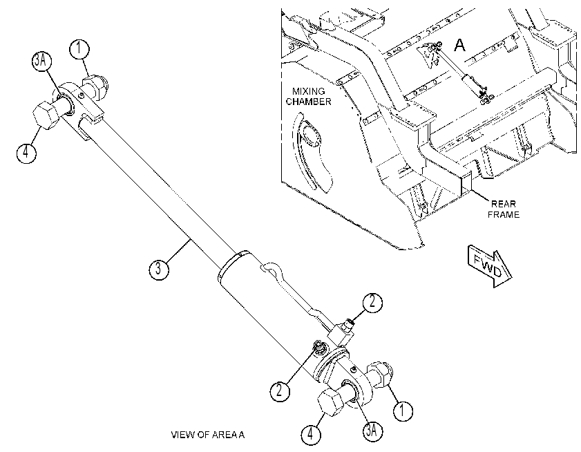 CYLINDER & MTG GP-TILT 3855854 CAT