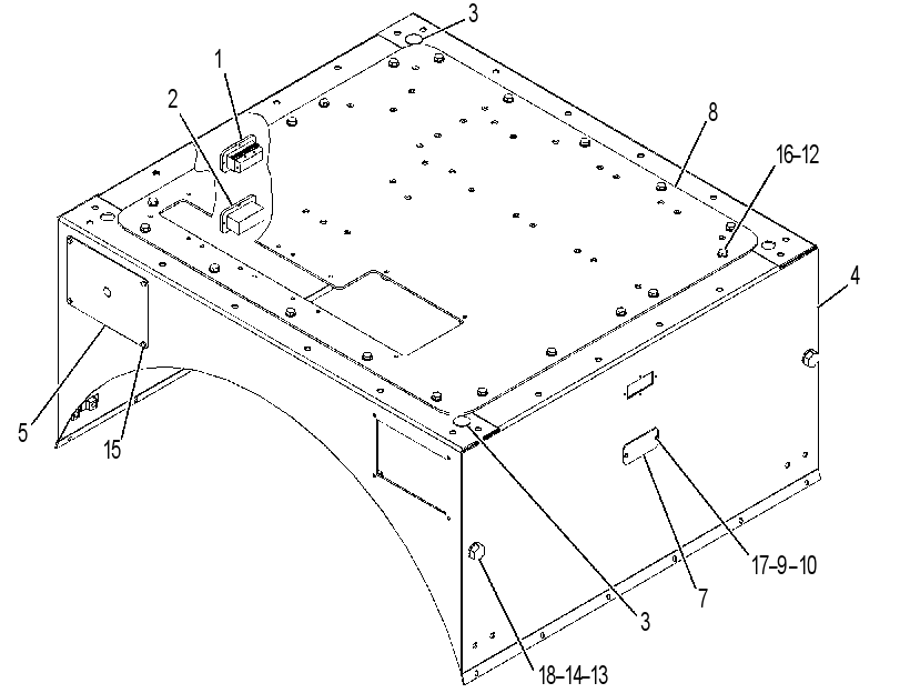 SUPPORT GP-GENERATOR BOX 3073839 CAT