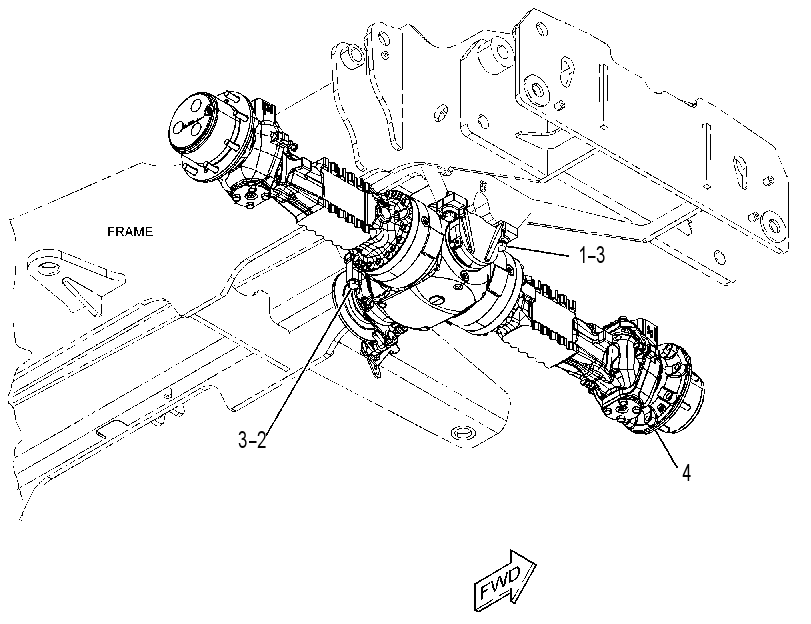 AXLE & MOUNTING GP 4360410 CAT