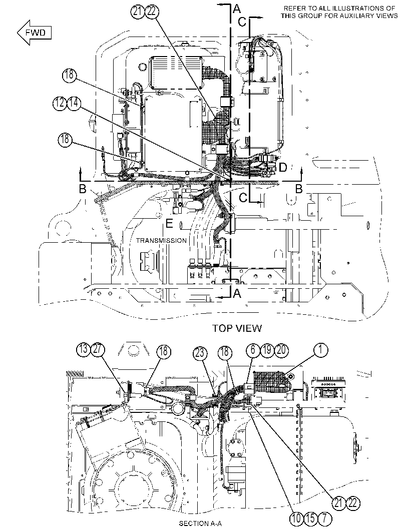Проводка связи 4325741 CAT