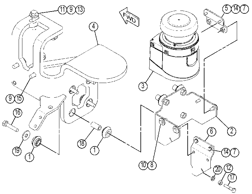 SENSOR & MTG GP-LADAR 3799940 CAT